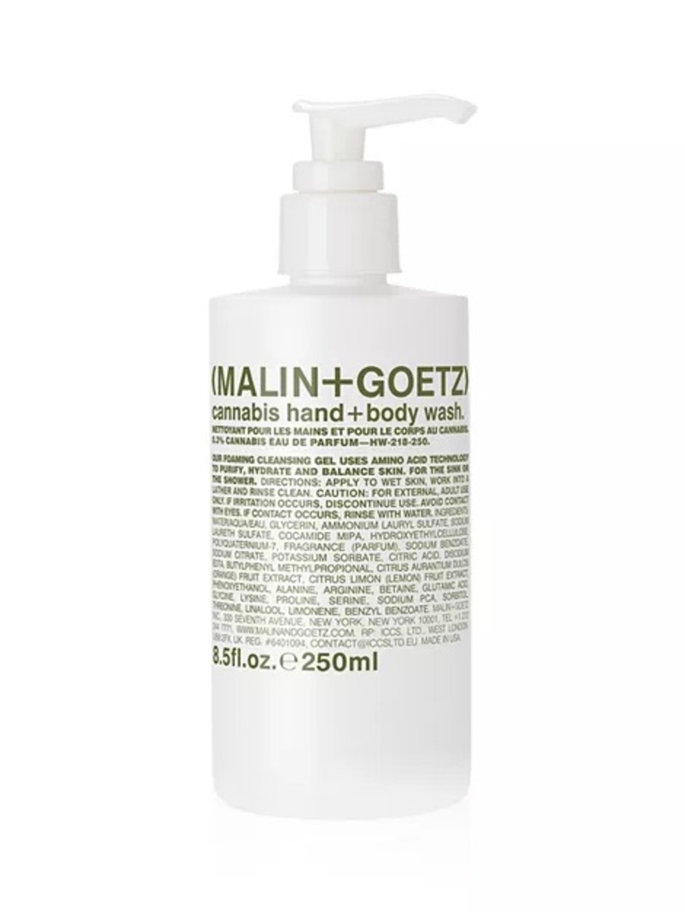 MALIN+GOETZ Cannabis Hand + Body Wash — 250 Ml Unisex